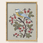 Blue Tit on Red Rose Hips Serving Tray Gallery Image 1