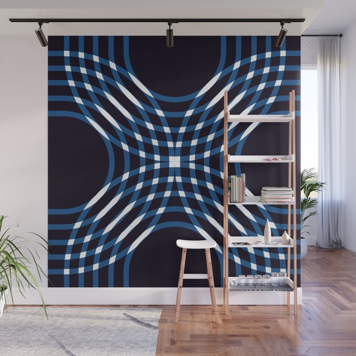 Interwoven - blue Wall Mural Gallery Image 1