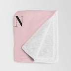 audrey hepburn pink quote Throw Blanket Gallery Image 3