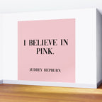 audrey hepburn pink quote Wall Mural Gallery Image 2