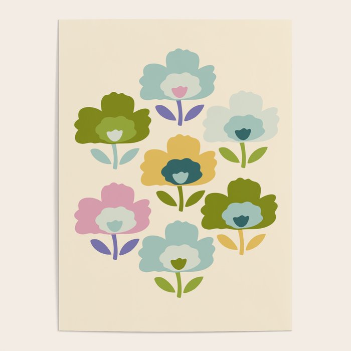 Scandinavian Floral  Poster Gallery Image 1