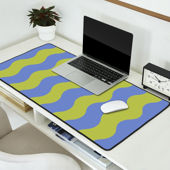 Striped Waves Retro Surf Desk Mat Gallery Image 2