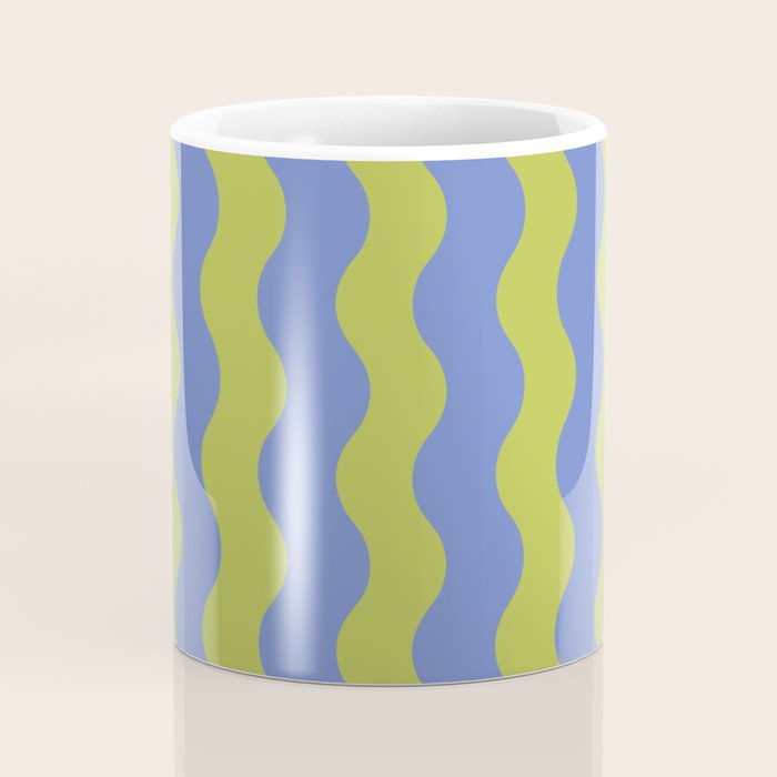 Striped Waves Retro Surf Coffee Mug Gallery Image 4