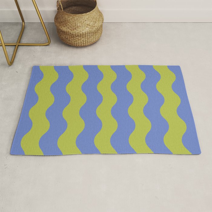 Striped Waves Retro Surf Rug Gallery Image 1