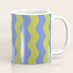 Striped Waves Retro Surf Coffee Mug Gallery Image 1