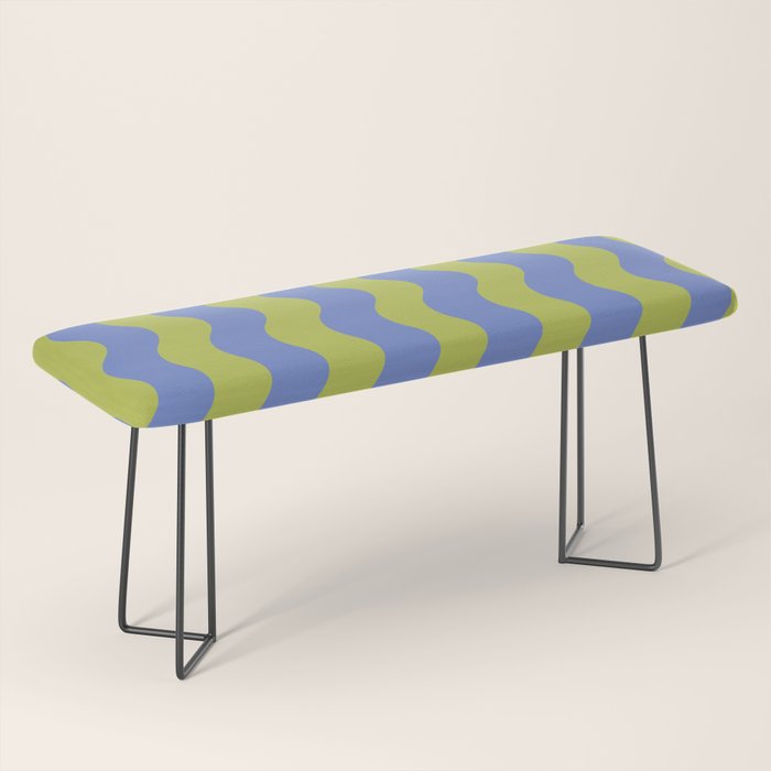 Striped Waves Retro Surf Bench Gallery Image 1