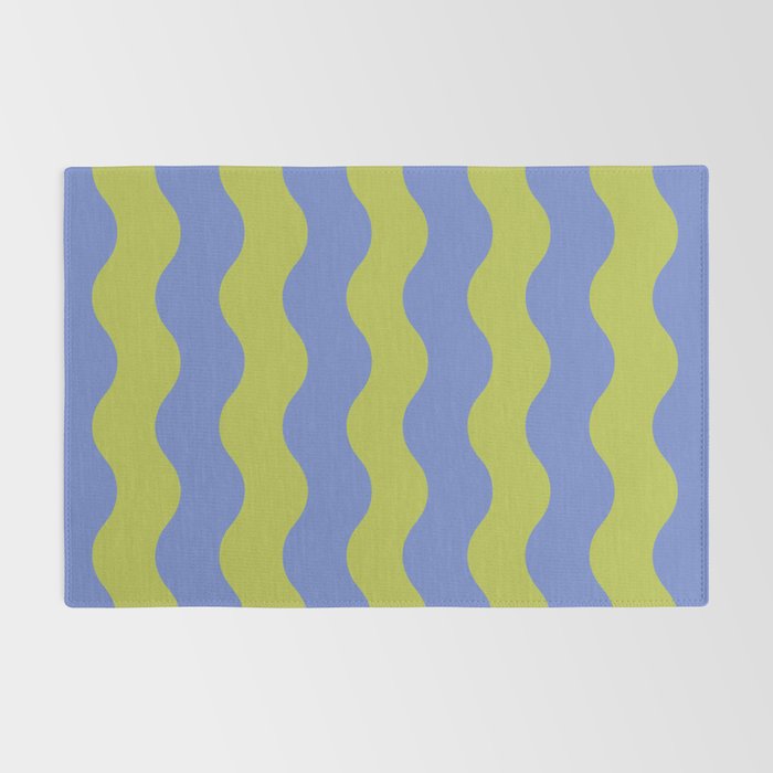 Striped Waves Retro Surf Rug Gallery Image 2
