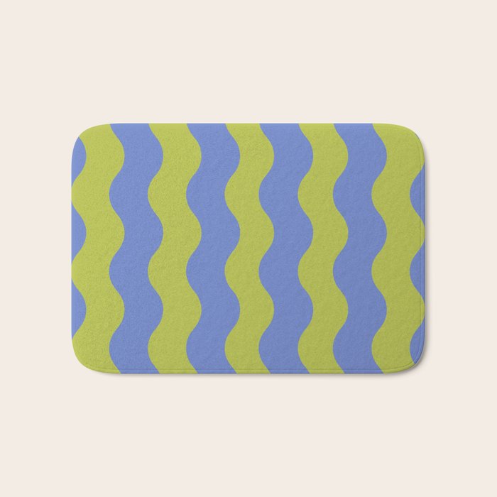 Striped Waves Retro Surf Bath Mat Gallery Image 1