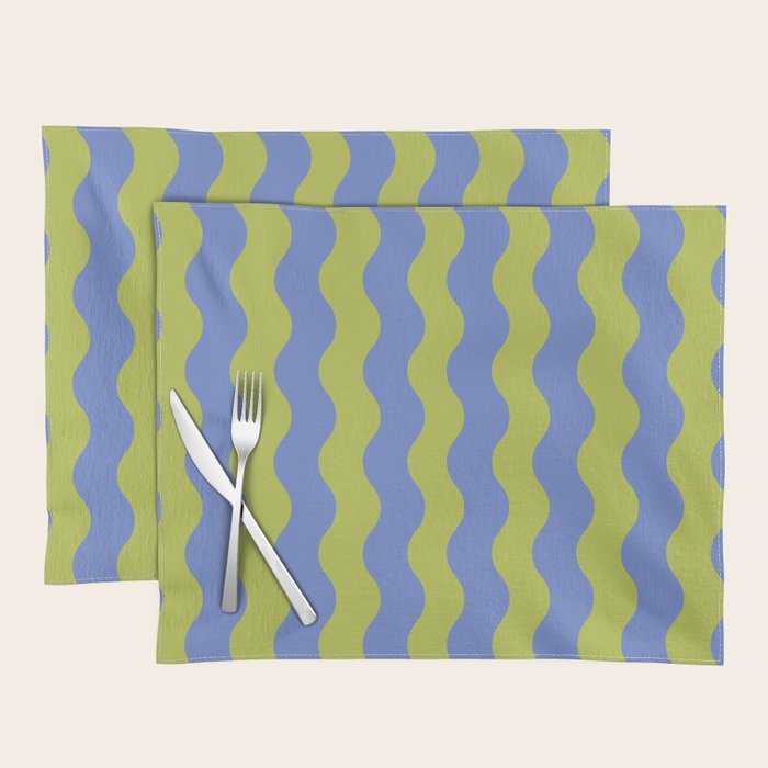 Striped Waves Retro Surf Placemat Gallery Image 1