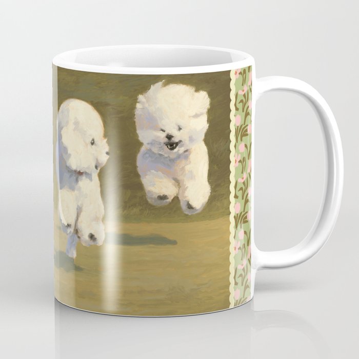 Three Dogs Running Coffee Mug Gallery Image 1