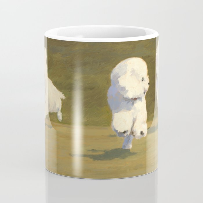 Three Dogs Running Coffee Mug Gallery Image 4