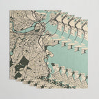 Boston City Map of the United States - Vintage Wrapping Paper Gallery Image 3