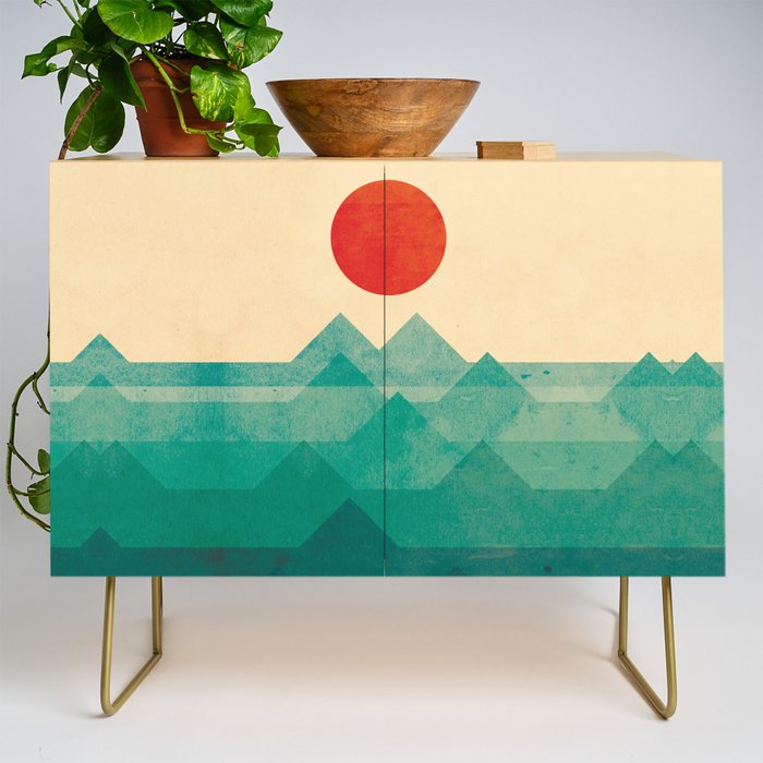 The ocean, the sea, the wave Credenza Gallery Image 1