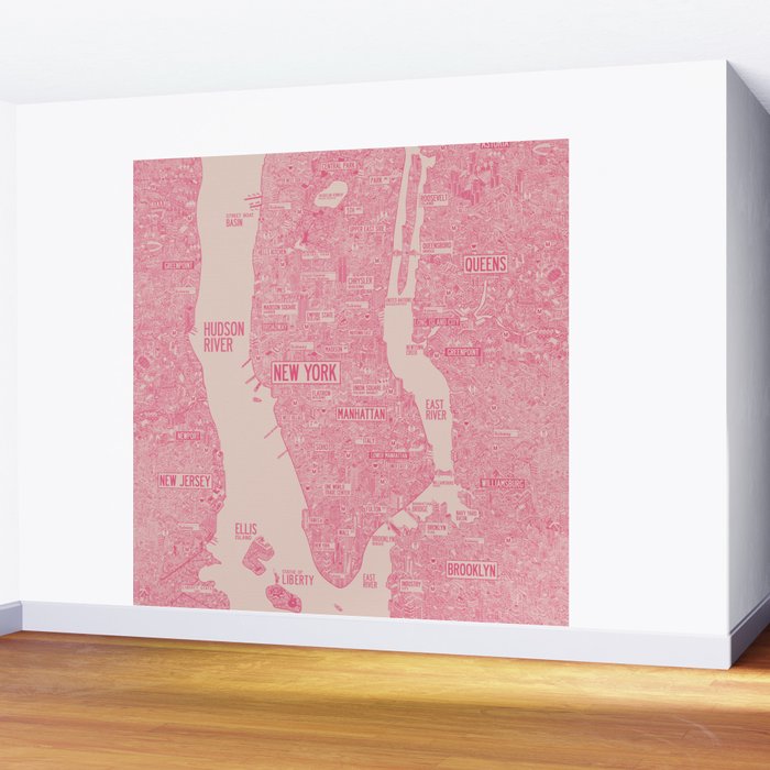 New York map Wall Mural Gallery Image 2