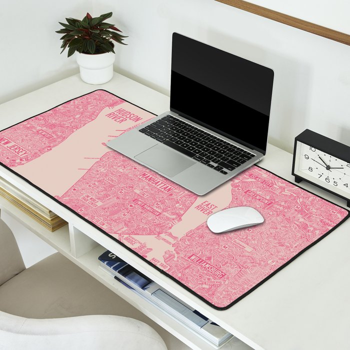 New York map Desk Mat Gallery Image 2