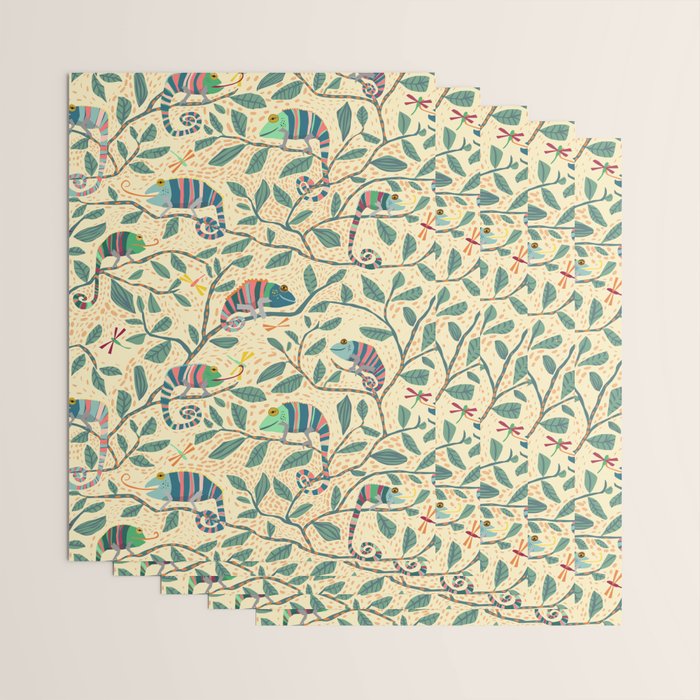 Quirky Chameleon family Wrapping Paper Gallery Image 3