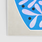 Mediterramean blue vase and leaves Poster Gallery Image 3