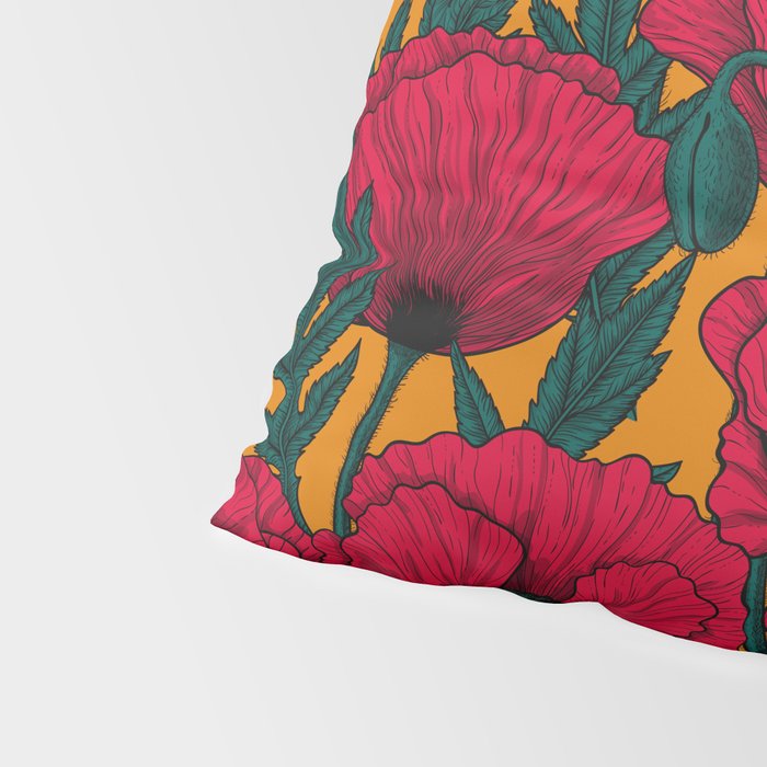 Red poppy garden    Pillow Sham Gallery Image 4