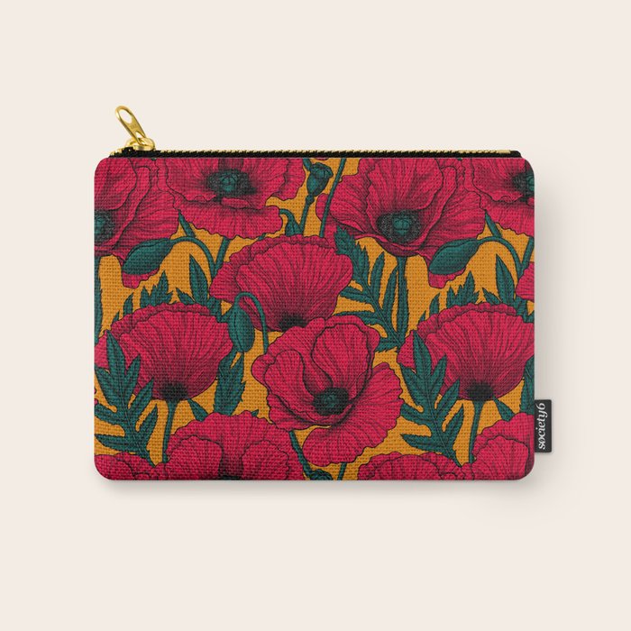 Red poppy garden    Carry All Pouch Gallery Image 1
