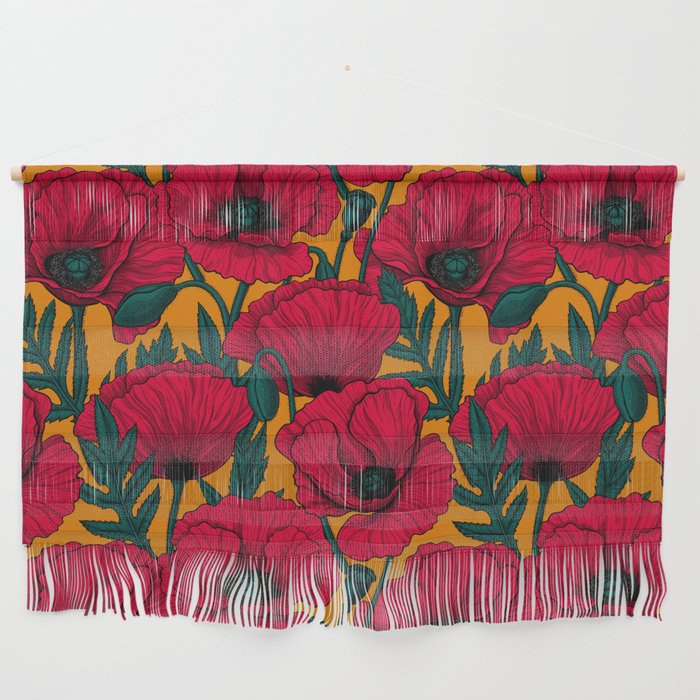 Red poppy garden    Wall Hanging Gallery Image 1