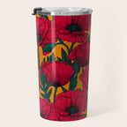 Red poppy garden    Travel Mug Gallery Image 3