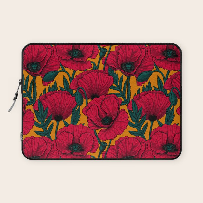 Red poppy garden    Laptop Sleeve Gallery Image 1