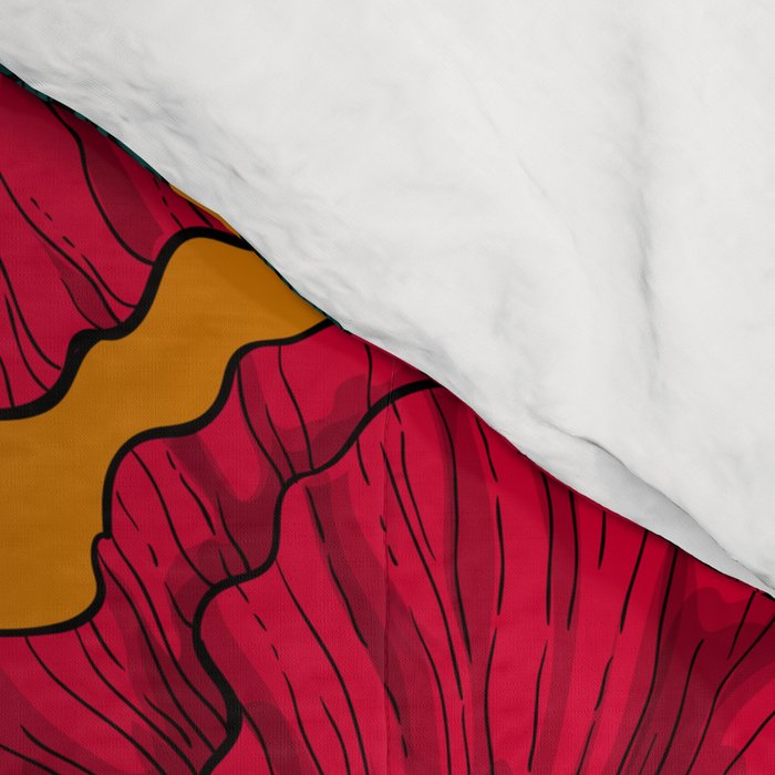 Red poppy garden    Comforter Gallery Image 4