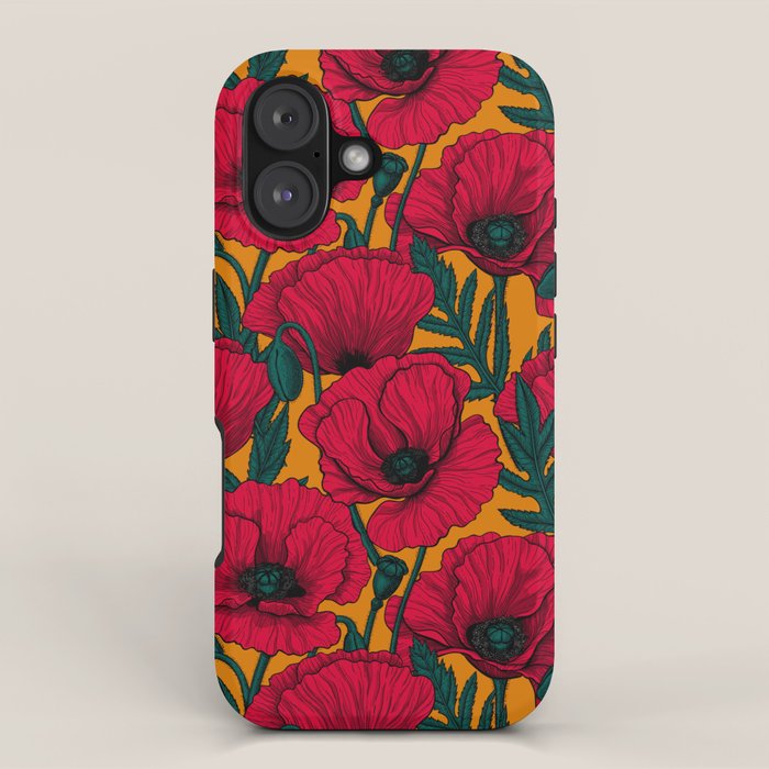 Red poppy garden    iPhone Case Gallery Image 1