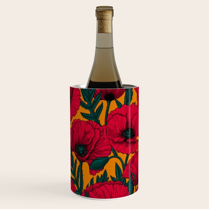 Red poppy garden    Wine Chiller Gallery Image 2
