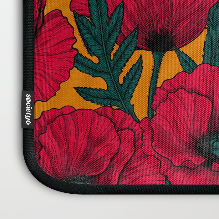 Red poppy garden    Laptop Sleeve Gallery Image 3