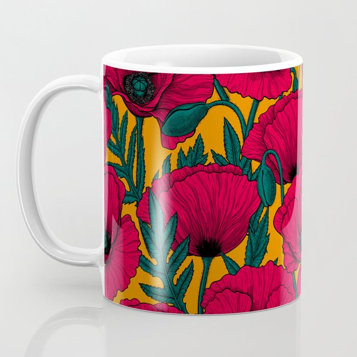 Red poppy garden    Coffee Mug Gallery Image 3