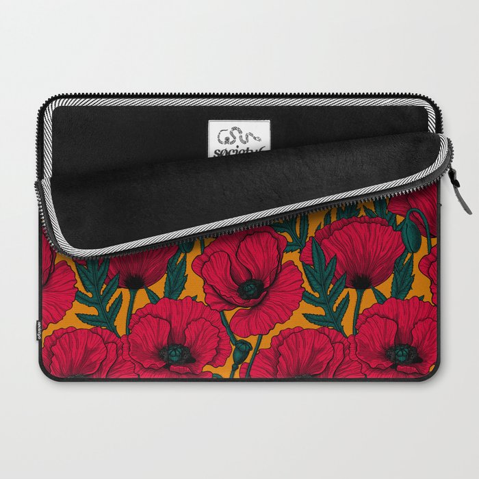 Red poppy garden    Laptop Sleeve Gallery Image 2