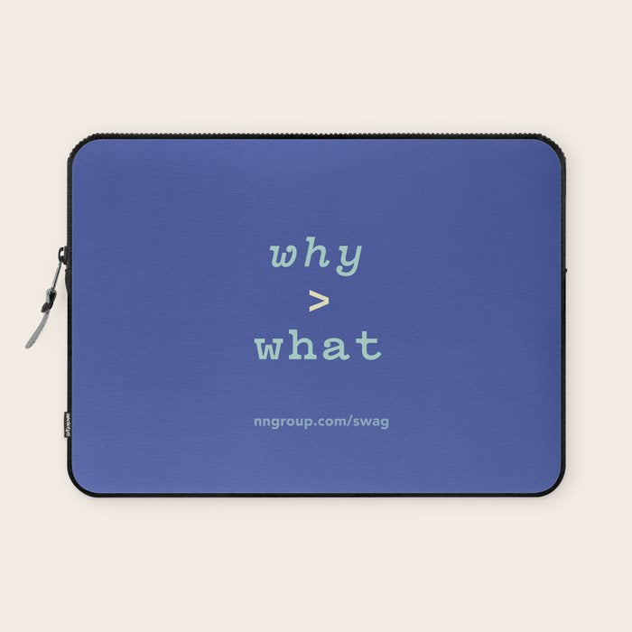 Why > What Laptop Sleeve Gallery Image 1
