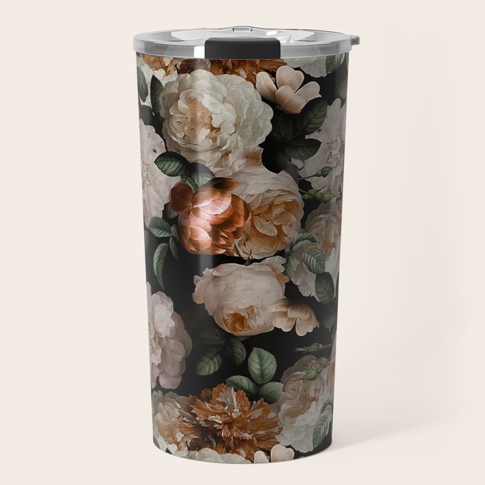 Golden Jan Davidsz. de Heem Roses Travel Mug Gallery Image 1