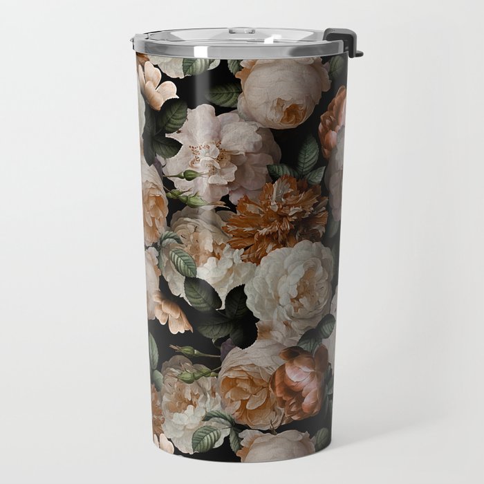 Golden Jan Davidsz. de Heem Roses Travel Mug Gallery Image 2