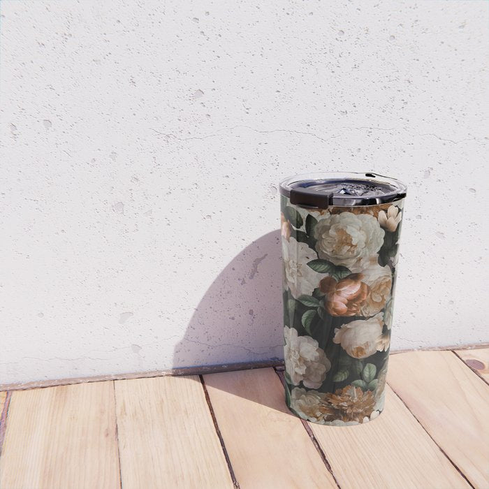 Golden Jan Davidsz. de Heem Roses Travel Mug Gallery Image 4