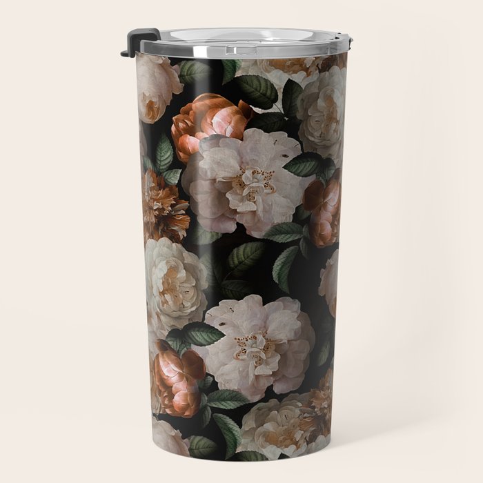 Golden Jan Davidsz. de Heem Roses Travel Mug Gallery Image 3