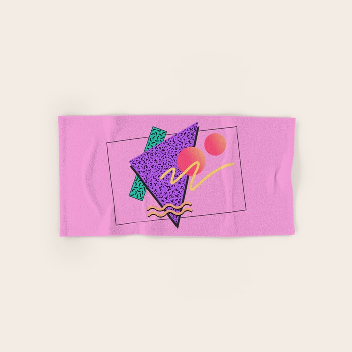 Memphis pattern 124 - 80s / 90s Retro Bath Towel Gallery Image 1