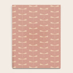 Dragonfly Pattern VI Neutral Rose Notebook Gallery Image 4