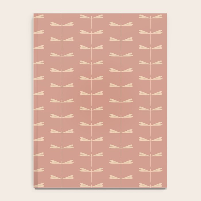 Dragonfly Pattern VI Neutral Rose Notebook Gallery Image 4