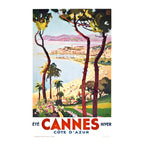 1938 France Cannes Cote D'Azur Travel Poster Coffee Mug Gallery Image 2