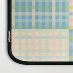 Gingham Patchwork Pastel Checkered Pattern Laptop Sleeve Gallery Image 3