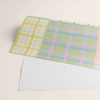 Gingham Patchwork Pastel Checkered Pattern Wrapping Paper Gallery Image 2