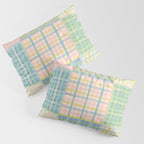 Gingham Patchwork Pastel Checkered Pattern Pillow Sham Gallery Image 3