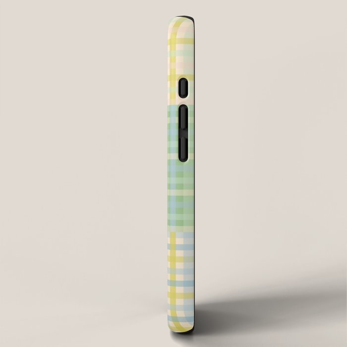 Gingham Patchwork Pastel Checkered Pattern iPhone Case Gallery Image 2
