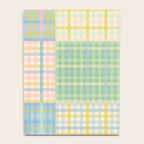 Gingham Patchwork Pastel Checkered Pattern Notebook Gallery Image 4