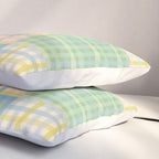 Gingham Patchwork Pastel Checkered Pattern Pillow Sham Gallery Image 3