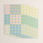 Gingham Patchwork Pastel Checkered Pattern Wrapping Paper Gallery Image 3