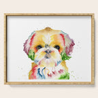 Shih Tzu Watercolor  Serving Tray Gallery Image 1