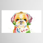 Shih Tzu Watercolor  Tablecloth Gallery Image 2